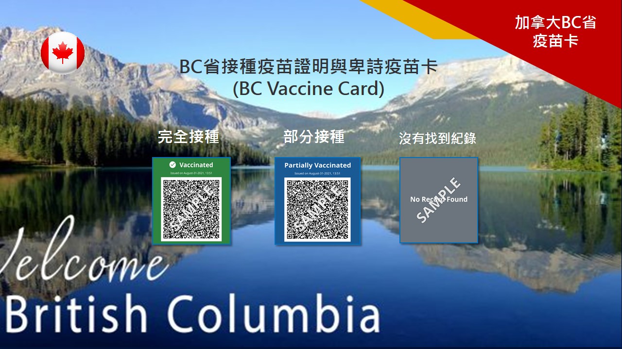 加拿大 BC 省疫苗卡政策