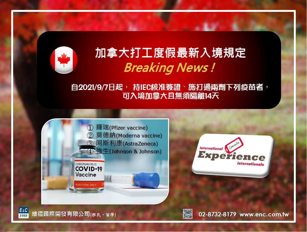 加拿大打工度假最新入境規定